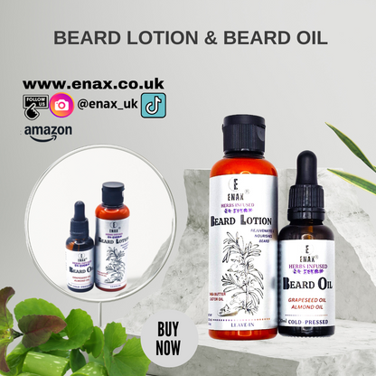 Beard Care Pack1: ENAX Beard Lotion & Beard Oil - ENAX