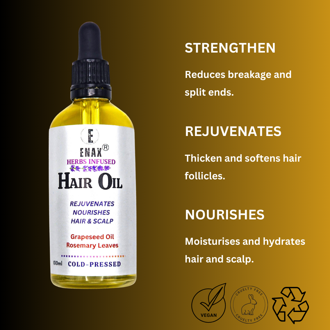 Hair Oil: ENAX Herbs Infused Hair Oil - ENAX