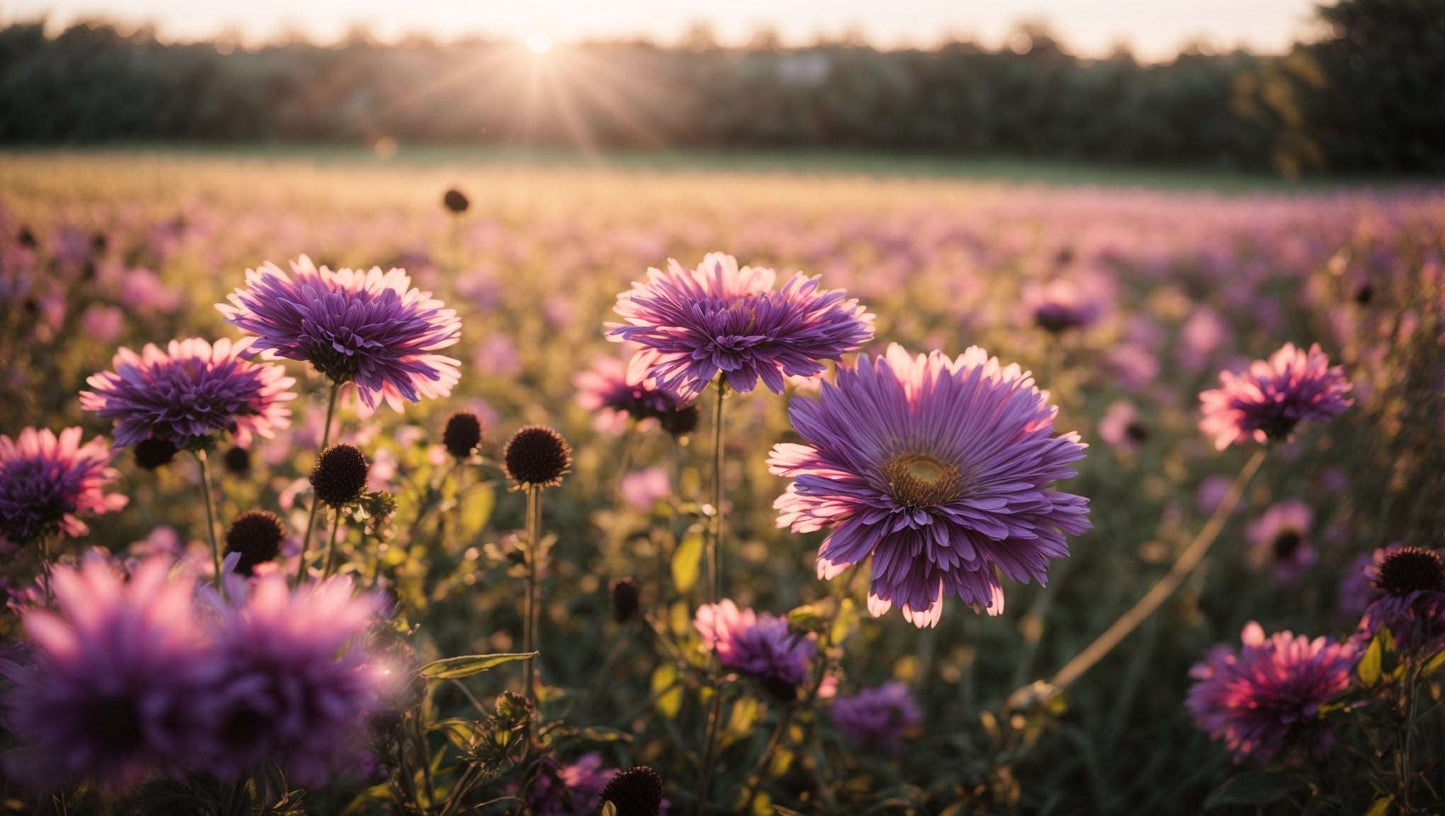 Maintain a Healthy Scalp - ENAX: A picture of a field with purple beautiful flowers.